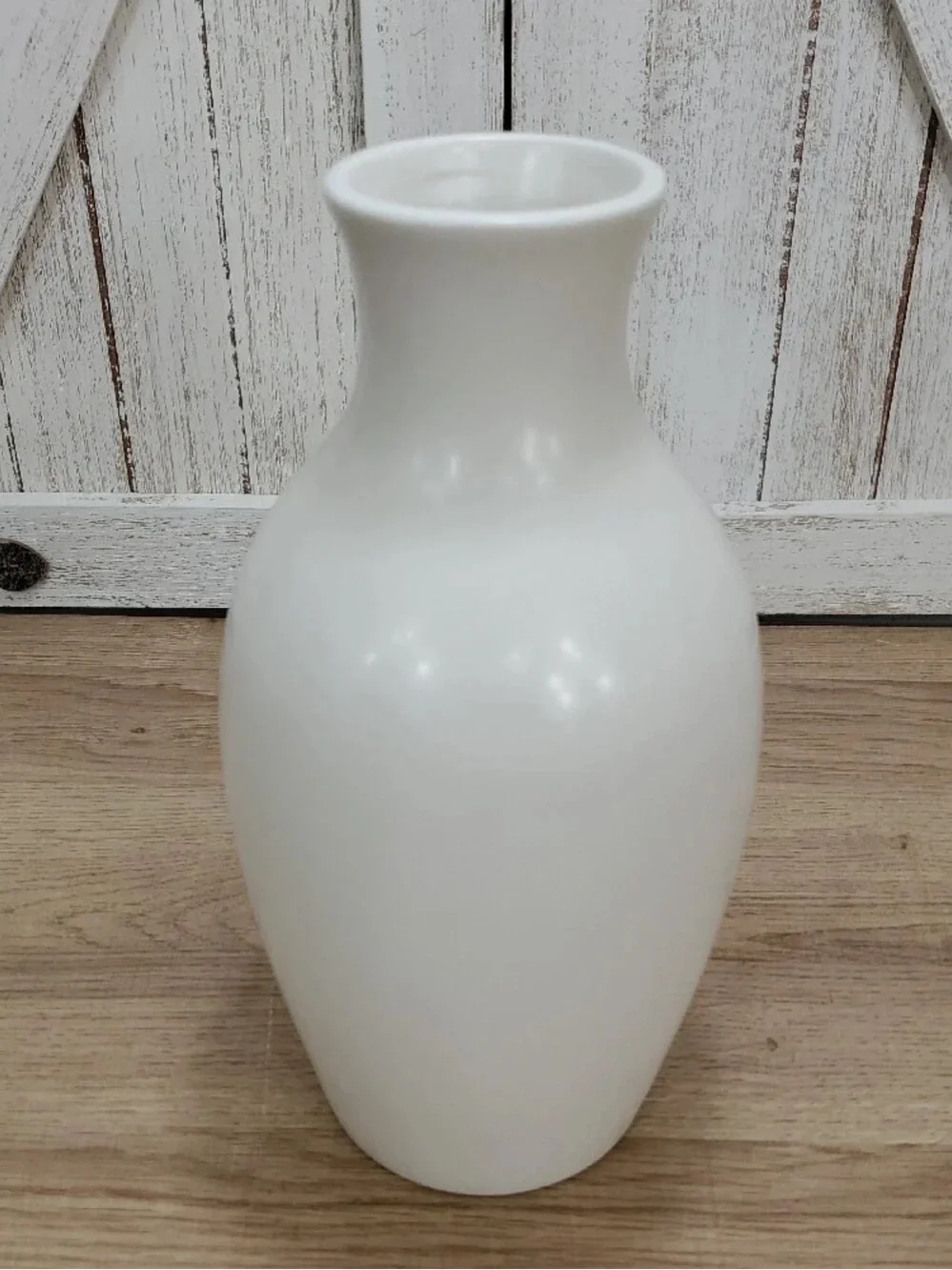 White Ceramic Decorative Vase -